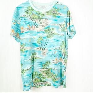 J. Crew SLIM FIT Tropical Tee Shirt Large